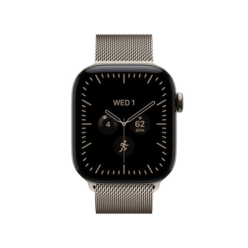 Apple Watch Series 12 GPS + Cellular 42mm Natural Titanium Case with Natural Milanese Loop - MJGH4LS/A (2026)